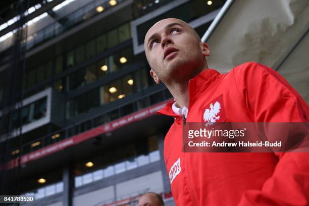 Michal Pazdan of Poland before the FIFA 2018 World Cup Qualifier between Denmark and Poland at Parken Stadion on September 1, 2017 in Copenhagen.