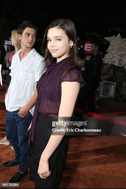 India Eisley at the World Premiere of Disney-Pixar's 'WALL-E' on June 21, 2008 at the Greek Theatre in Los Angeles, CA.