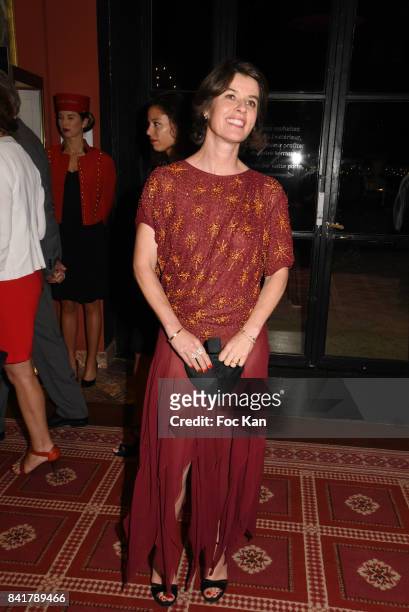 Irene Jacob attends the Opening ceremony Dinner of the 43rd Deauville American Film Festival at Casino on September 1, 2017 in Deauville, France.