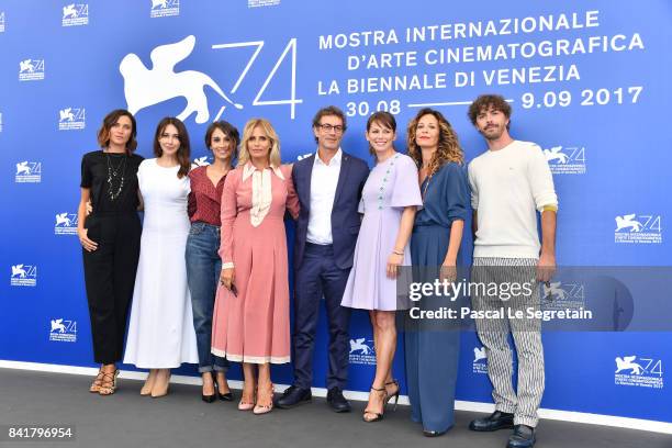 Anna Foglietta, Anita Caprioli, Silvia DAmico, Isabella Ferrari, Francesco Patierno, Barbora Bobulova, Carlotta Natoli and Michele Riondino attend...