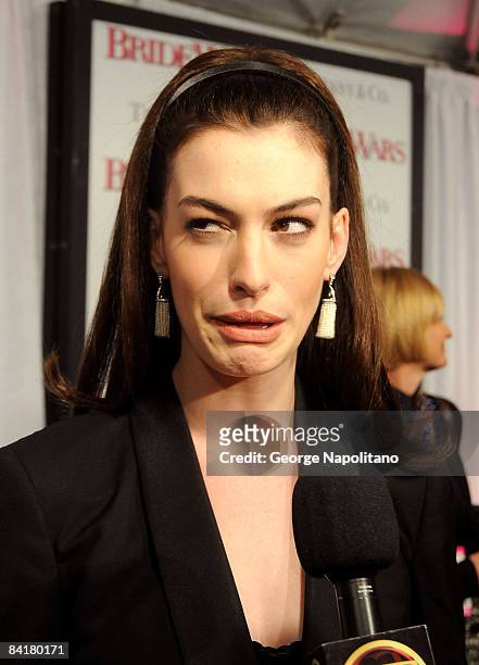 Actress Anne Hathaway attends the premiere of 