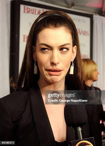Actress Anne Hathaway attends the premiere of Actress Anne Hathaway attends the premiere of