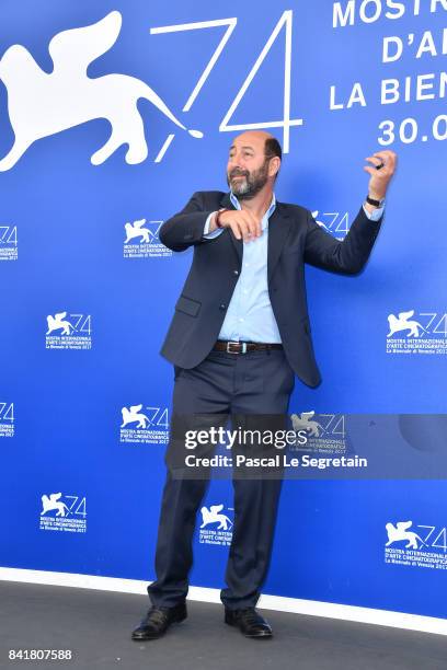 Kad Merad attends the 'La Melodie' photocall during the 74th Venice Film Festival on September 2, 2017 in Venice, Italy.