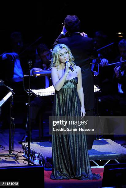 Katherine Jenkins peforms at the Royal Albert Hall on December 9, 2008 in London, England.