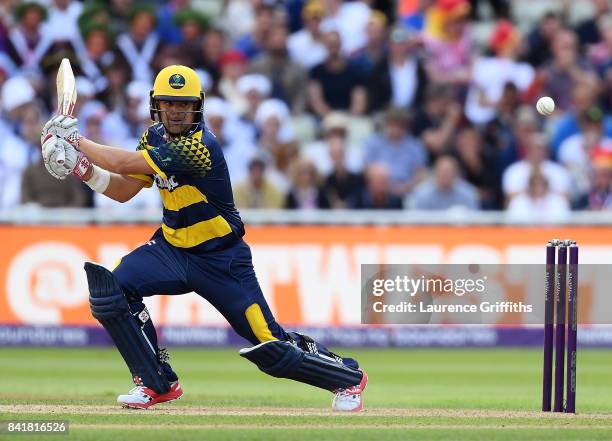 Jacques Rudolph of Glamorgan in action during the NatWest T20 Blast Semi-Final match between Birmingham Bears and Glamorgan at Edgbaston on September...