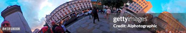 trafalgar square 360 image - hdri 360 stock pictures, royalty-free photos & images