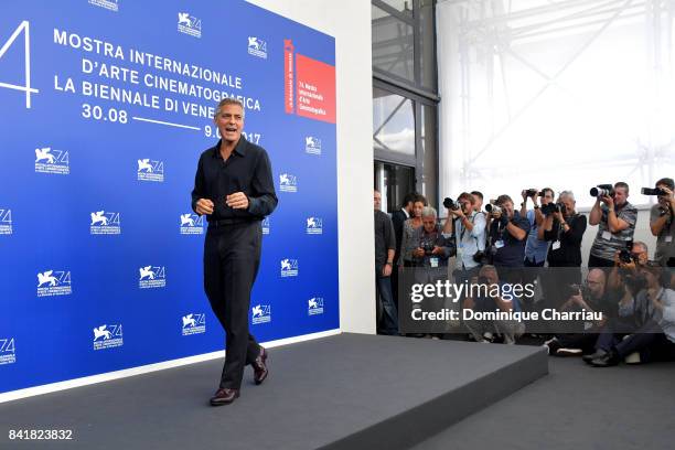 George Clooney attends the 'Suburbicon' photocall during the 74th Venice Film Festival on September 2, 2017 in Venice, Italy.