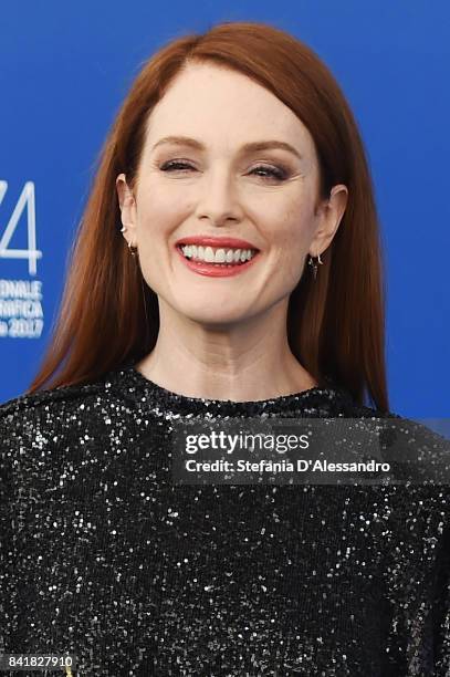 Julianne Moore attends the 'Suburbicon' photocall during the 74th Venice Film Festival on September 2, 2017 in Venice, Italy.