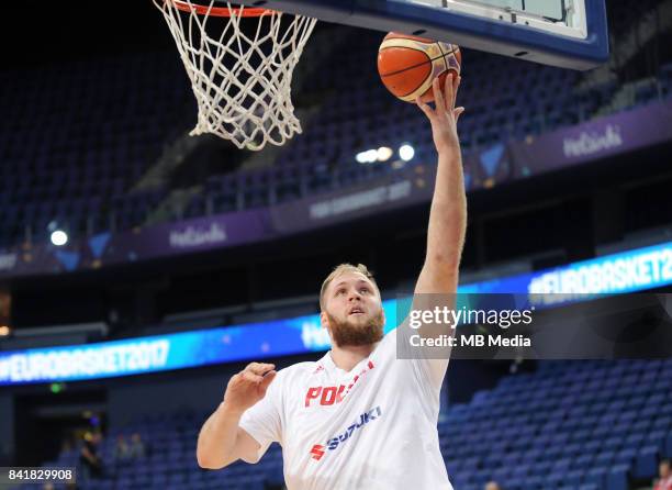 Przemyslaw Karnowski of Poland during the FIBA Eurobasket 2017 Group A match between Poland and Iceland on September 2, 2017 in Helsinki, Finland.