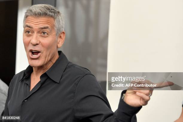 Director George Clooney attends the photocall of the movie "Suburbicon" presented out of competition at the 74th Venice Film Festival on September 2,...
