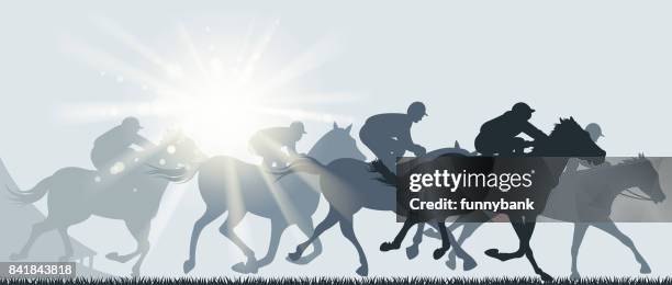 horse racing day - racehorse stock illustrations