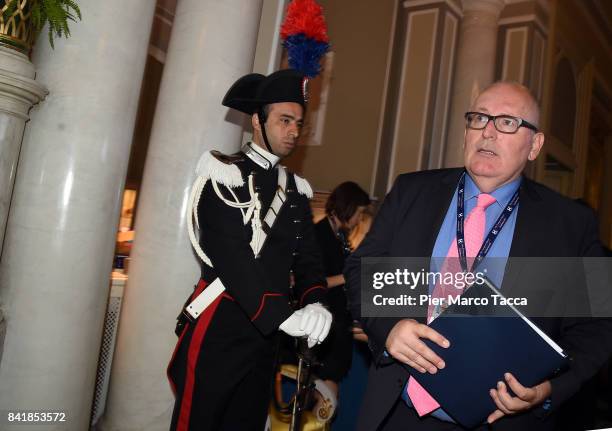 Frans Timmermans, Vice President of the EU Commision European Commissioner for competition attends the Ambrosetti International Economic Forum on...