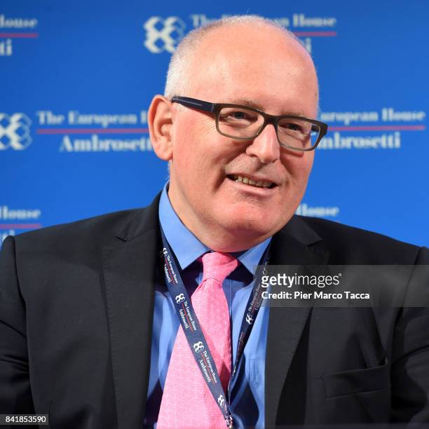 Frans Timmermans, Vice President of the EU Commision European Commissioner for competition attends the Ambrosetti International Economic Forum on...