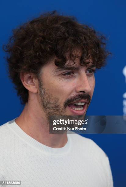 Michele Riondino attends the photocall of the movie 'Diva!' presented out of competition at the 74th Venice Film Festival in Venice, Italy, on...