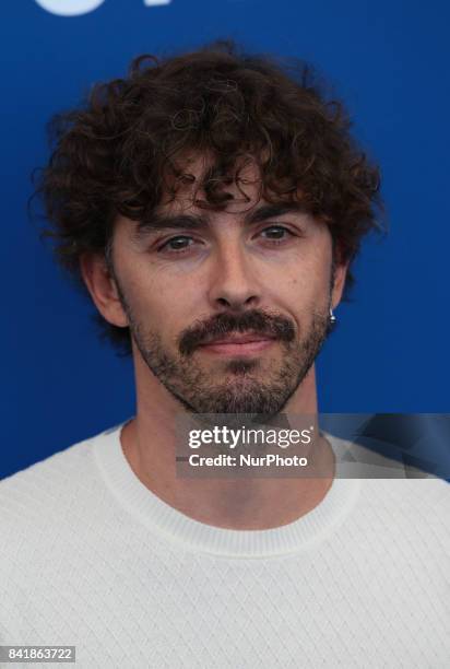 Michele Riondino attends the photocall of the movie 'Diva!' presented out of competition at the 74th Venice Film Festival in Venice, Italy, on...