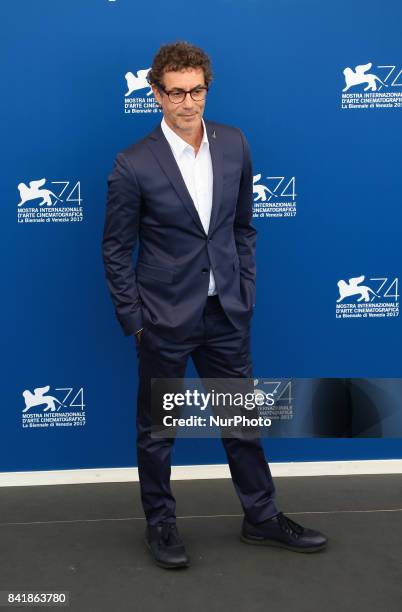 Francesco Patierno attends the photocall of the movie 'Diva!' presented out of competition at the 74th Venice Film Festival in Venice, Italy, on...