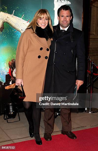 Gabby Logan and Kenny Logan attend the Cirque du Soleil, Quidam Gala Premiere at Royal Albert Hall on January 6, 2009 in London, England.