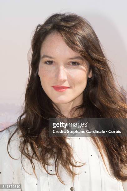 Actress Anais Demoustier poses during the "Revelation Jury" photocall as part of the 43rd Deauville American Film Festival on September 2, 2017 in...