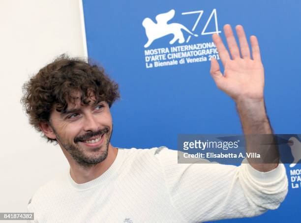 Michele Riondino attends the 'Diva!' photocall during the 74th Venice Film Festival on September 2, 2017 in Venice, Italy.