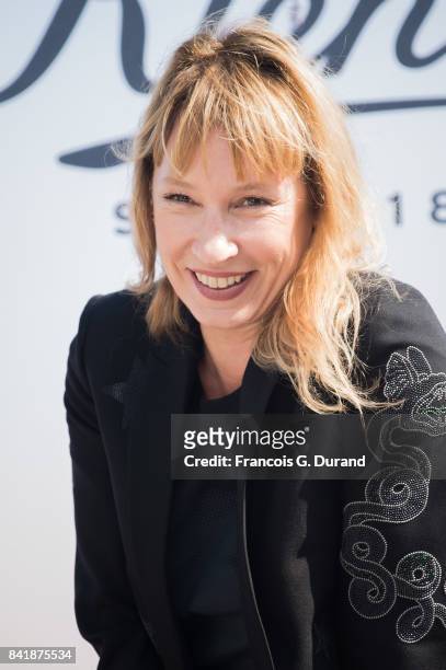 Emmanuelle Bercot poses at the Revelation Jury photocall during the 43rd Deauville American Film Festival on September 2, 2017 in Deauville, France.