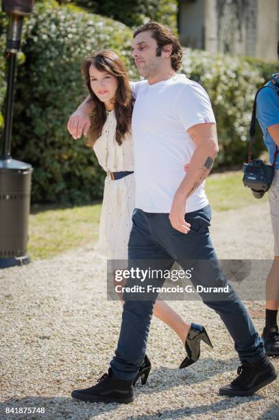 Pio Marmai and Anais Demoustier pose at the Revelation Jury photocall during the 43rd Deauville American Film Festival on September 2, 2017 in...