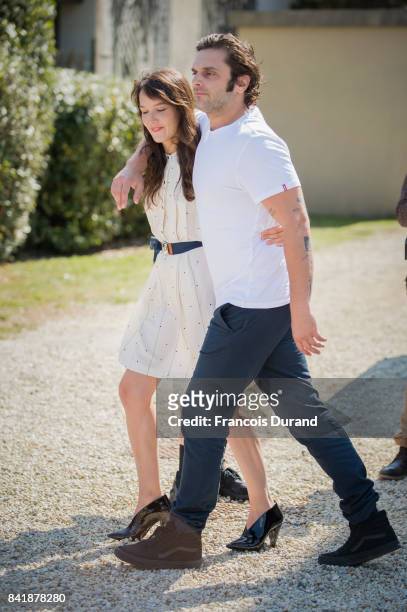 Pio Marmai and Anais Demoustier pose at the Revelation Jury photocall during the 43rd Deauville American Film Festival on September 2, 2017 in...