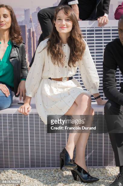 Anais Demoustier poses at the Revelation Jury photocall during the 43rd Deauville American Film Festival on September 2, 2017 in Deauville, France.