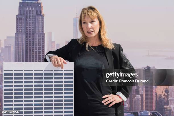 Emmanuelle Bercot poses at the Revelation Jury photocall during the 43rd Deauville American Film Festival on September 2, 2017 in Deauville, France.