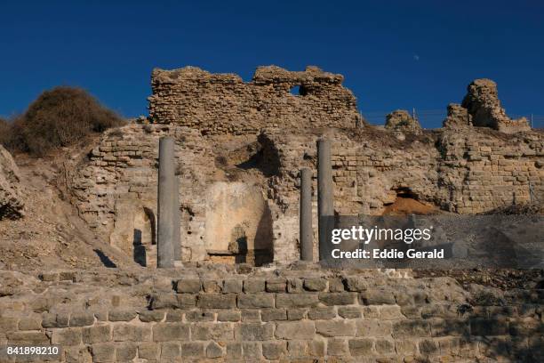 ancient ashkelon ruins - ashkelon stock pictures, royalty-free photos & images