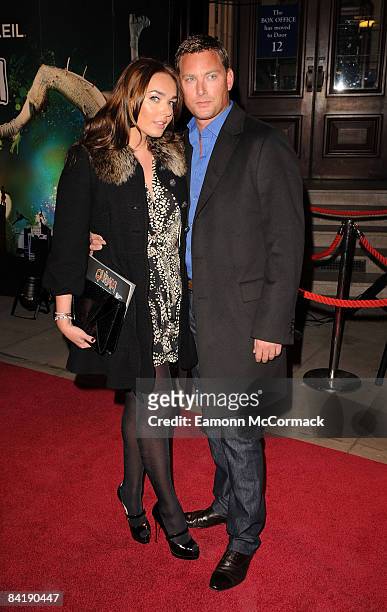 Tamara Ecclestone and Robert Montaque attend the gala premiere of Cirque du Soleil, Quidam>>at Royal Albert Hall on January 6, 2009 in London,...