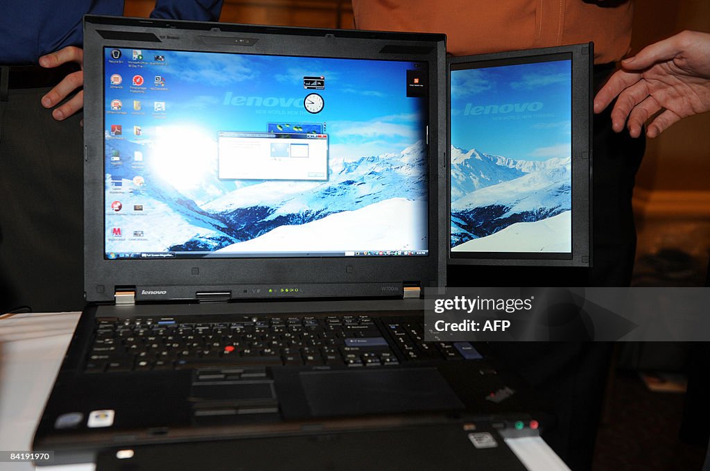 The dual screen Thinkpad W700ds by Lenov