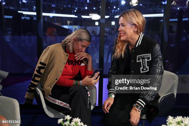 Jekku Berglund and Taru Marjamaa attends the B&&B Box Panel talk during the Bread & Butter by Zalando at arena Berlin on September 2, 2017 in Berlin,...