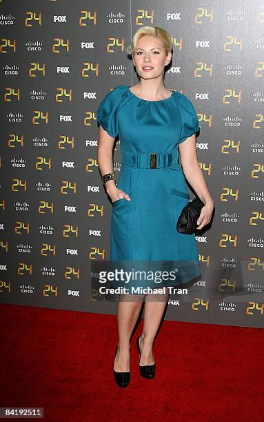 Elisha Cuthbert arrives to the 150th episode and season 7 premiere party of "24" held at the XIV restaurant on January 6, 2008 in Los Angeles,...