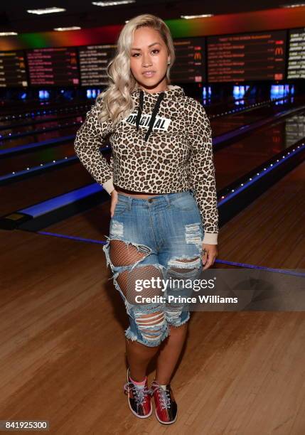 Sarah Vivan attends the 2017 Ludaday Weekend Celebrity Bowling Tournament at Bowlmor lanes on September 1, 2017 in Atlanta, Georgia.