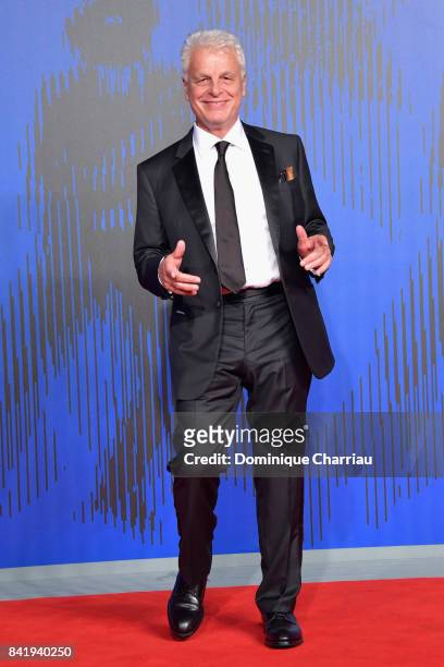 Michele Placido walks the red carpet ahead of the 'Suburra. La Serie' screening during the 74th Venice Film Festival at Sala Giardino on September 2,...