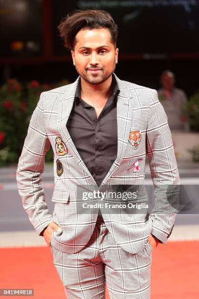 Samuel Sohebi walks the red carpet ahead of the 'La Melodie' screening during the 74th Venice Film Festival at Sala Grande on September 2, 2017 in...