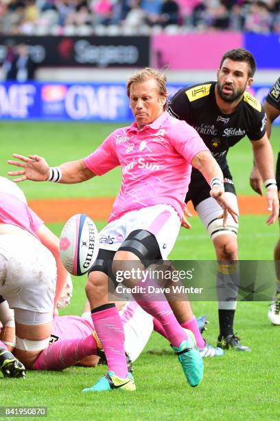 Charl McLeod of Stade Francais Paris during the Top 14 match between Stade Francais and La Rochelle on September 2, 2017 in Paris, France.