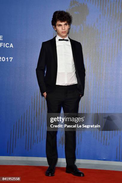 Eduardo Valdarnini attends the 'Suburra The Series' premiere during the 74th Venice Film Festival on September 2, 2017 in Venice, Italy.