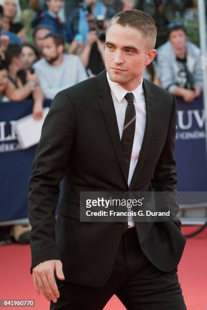 Robert Pattinson arrives for the screening of the film "Good Time" during the 43rd Deauville American Film Festival on September 2, 2017 in...