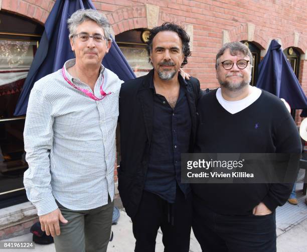 Alexander Payne, Alejandro Gonzalez Inarritu and Guillermo Del Toro attend the Telluride Film Festival 2017 on September 2, 2017 in Telluride,...