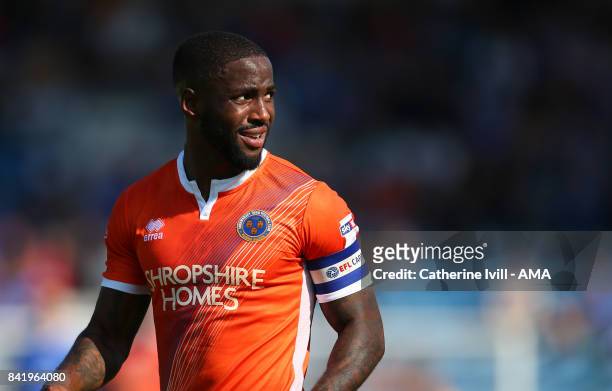 Abu Ogogo of Shrewsbury Town during the Sky Bet League One match between Gillingham and Shrewsbury Town at Priestfield Stadium on September 2, 2017...