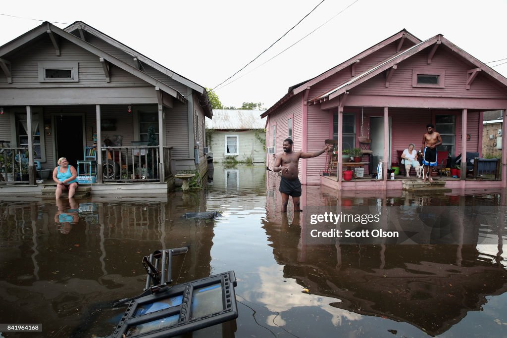 Southeast Texas Inundated After Harvey Makes Second Pass Over The Region