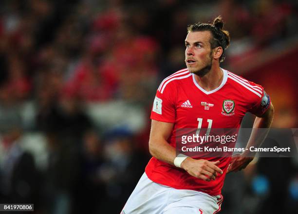 Wales Gareth Bale during the FIFA 2018 World Cup Qualifier between Wales and Austria at Cardiff City Stadium on September 2, 2017 in Cardiff, Wales.