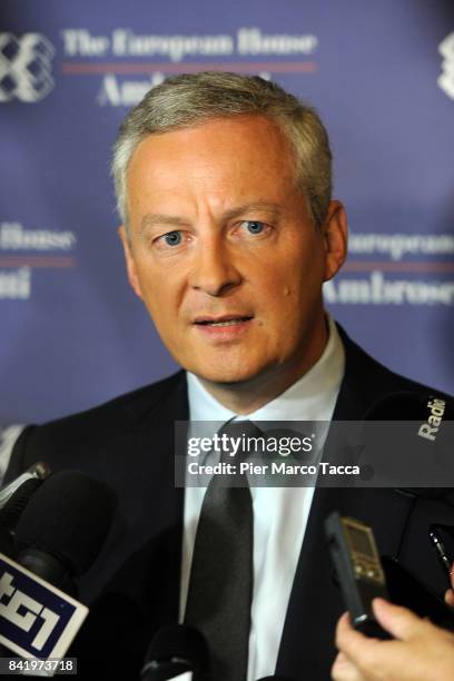 Bruno Le Maire, Minister for the Economy and Finance of France attends the Ambrosetti International Economic Forum on September 2, 2017 in Cernobbio,...