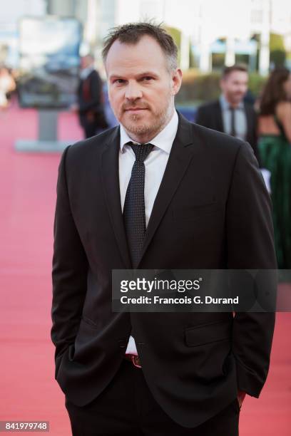 Marc Webb arrives for the screening of the film "Good Time" during the 43rd Deauville American Film Festival on September 2, 2017 in Deauville,...