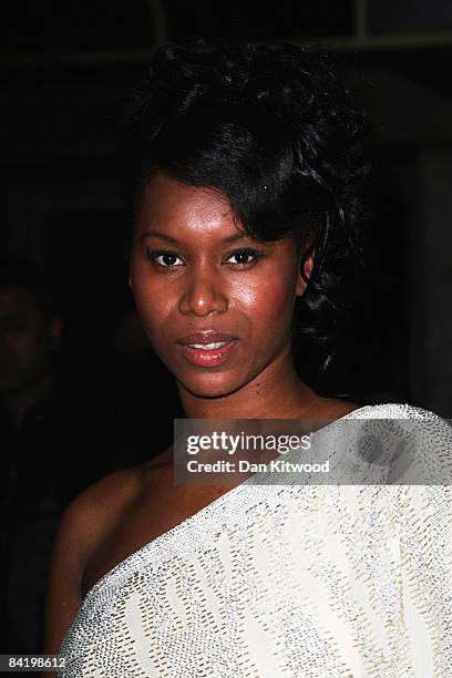 Aicha McKenzie attends the screening of 'Clubbed' at Ruby Blue club on January 07, 2009 in London, England.