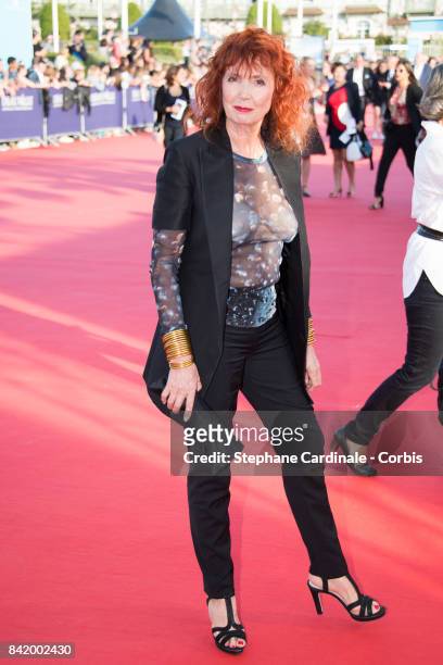 Sabine Azema attends the Tribute to Robert Pattinson and "Good Time" Premiere during the 43rd Deauville American Film Festival on September 2, 2017...
