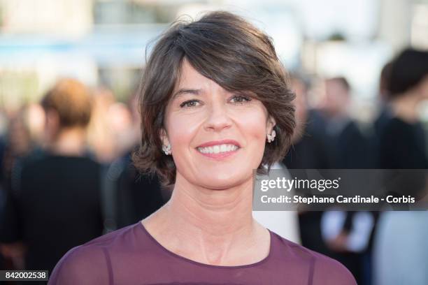 Irene Jacob attends the Tribute to Robert Pattinson and "Good Time" Premiere during the 43rd Deauville American Film Festival on September 2, 2017 in...