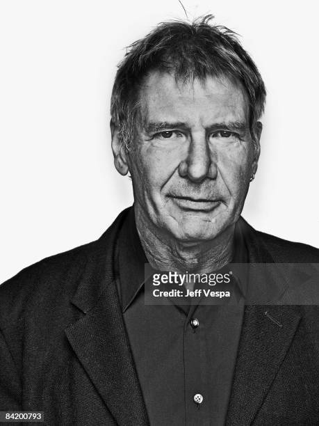 Actor Harrison Ford poses at a portrait session in Los Angeles for Self Assignment.