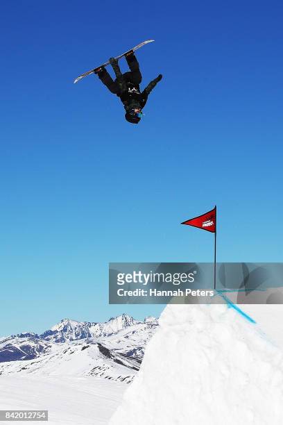 Sofya Fedorova of Russia competes during Winter Games NZ FIS Women's Snowboard World Cup Slopestyle Qualifying at Cardrona Alpine Resort on September...